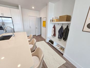 Mud room space w/ coat hooks*